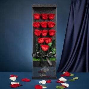 12 Long Stem Everlasting Rose Box